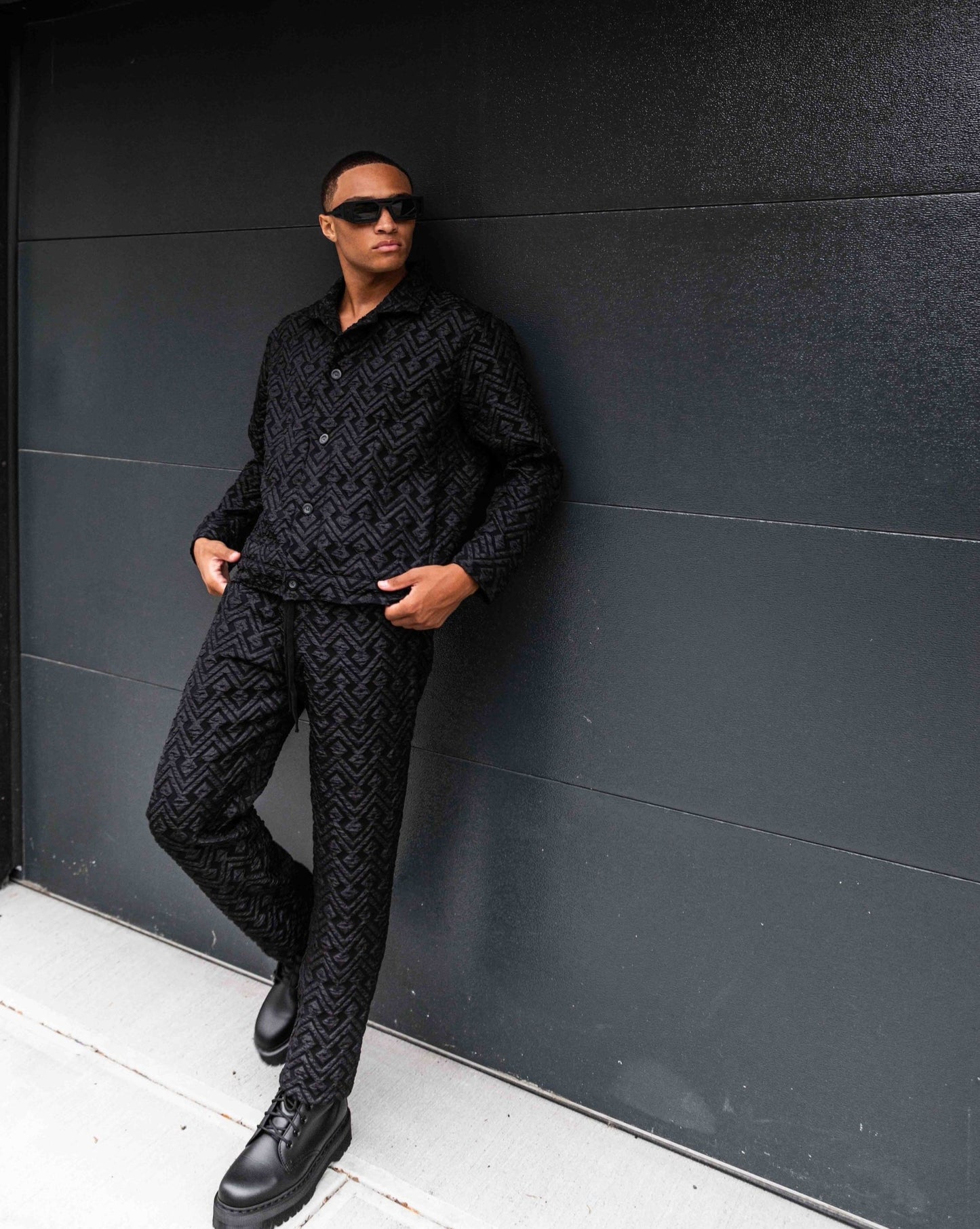 ZACK Geometric Jacquard Coach Jacket