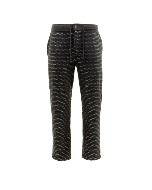 KARL Mini Disc Sequin Tweed Pants
