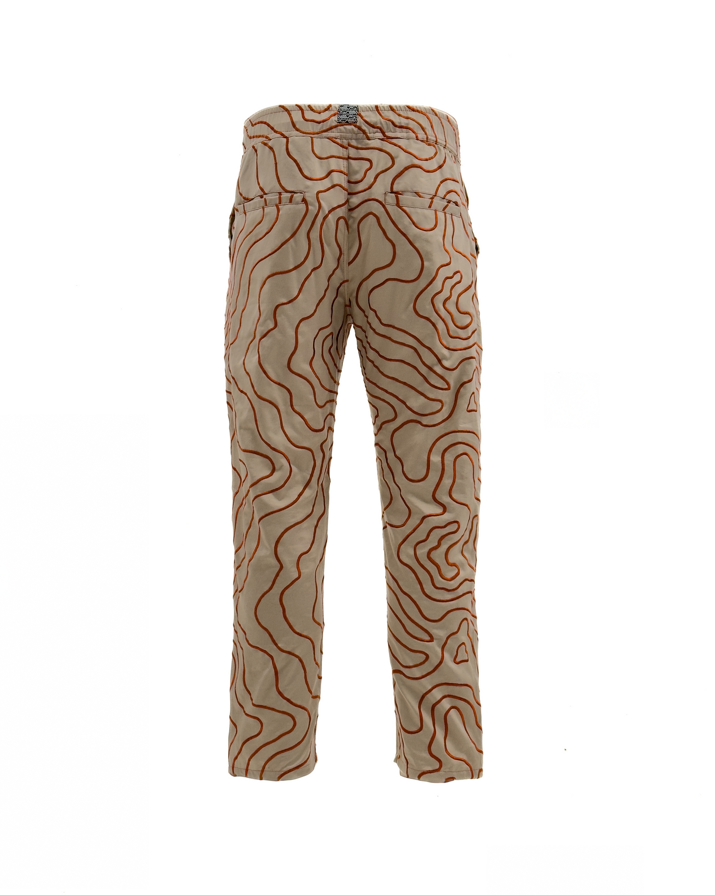 MIGZ Embroidered Seismic Print Pants
