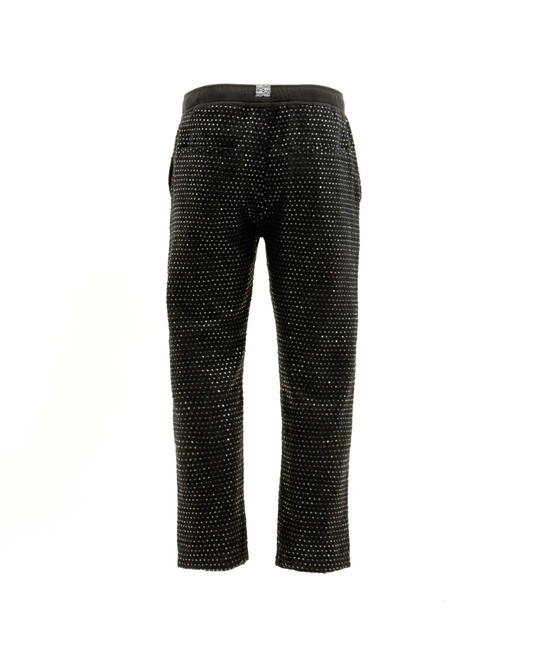 KARL Mini Disc Sequin Tweed Pants