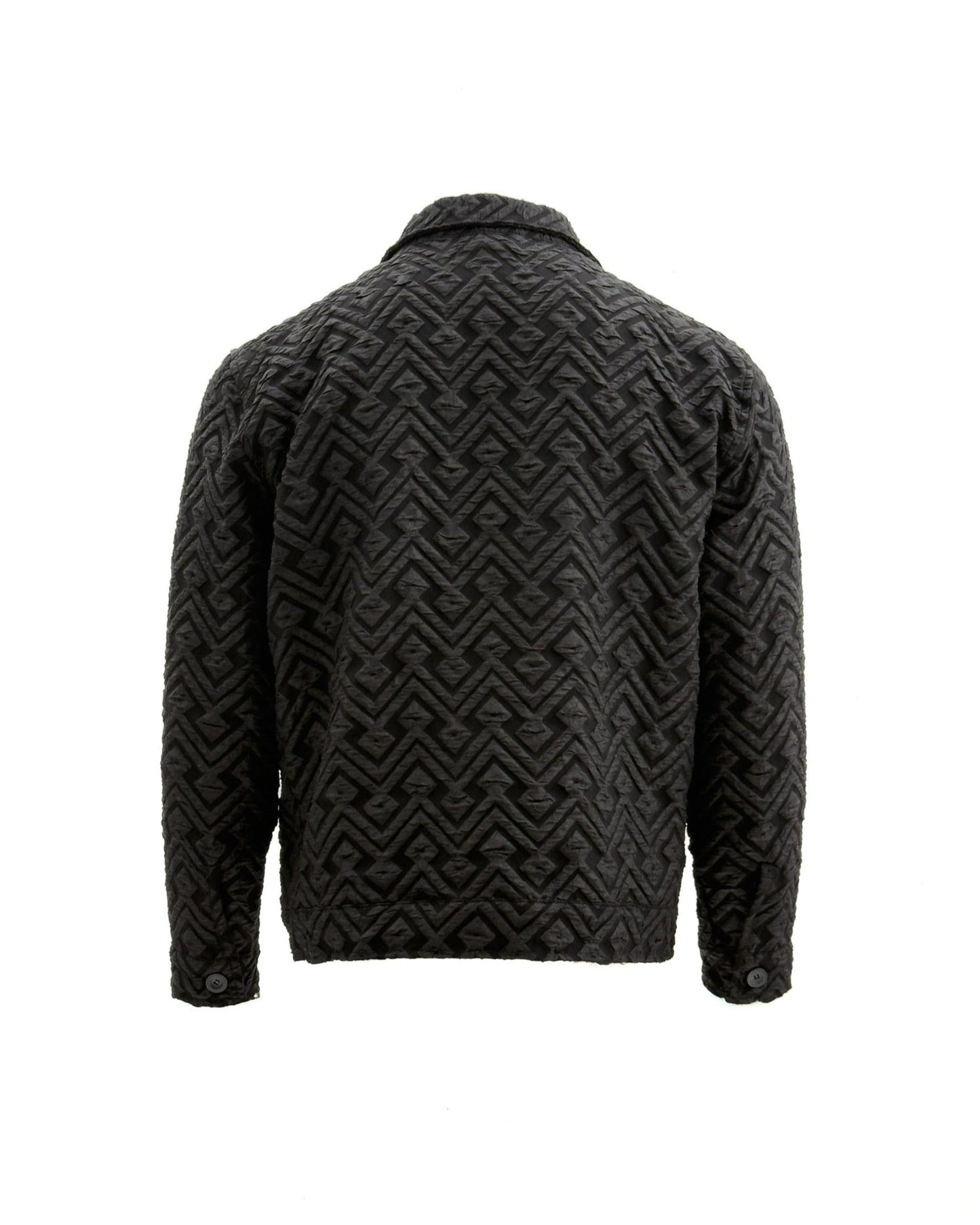 ZACK Geometric Jacquard Coach Jacket
