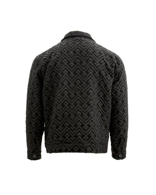 ZACK Geometric Jacquard Coach Jacket