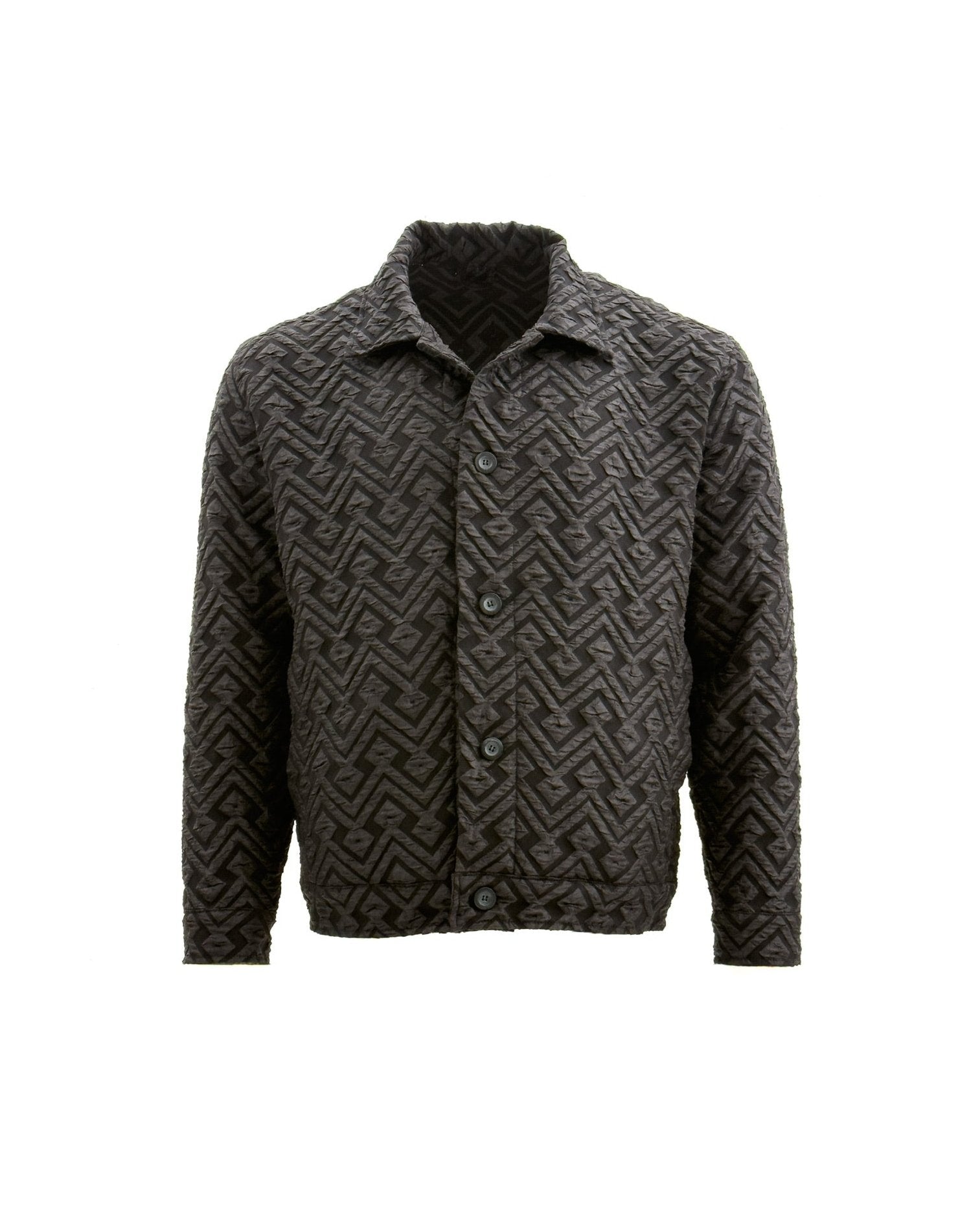 Zack Jacket ZACK Geometric Jacquard Coach Jacket – SAM