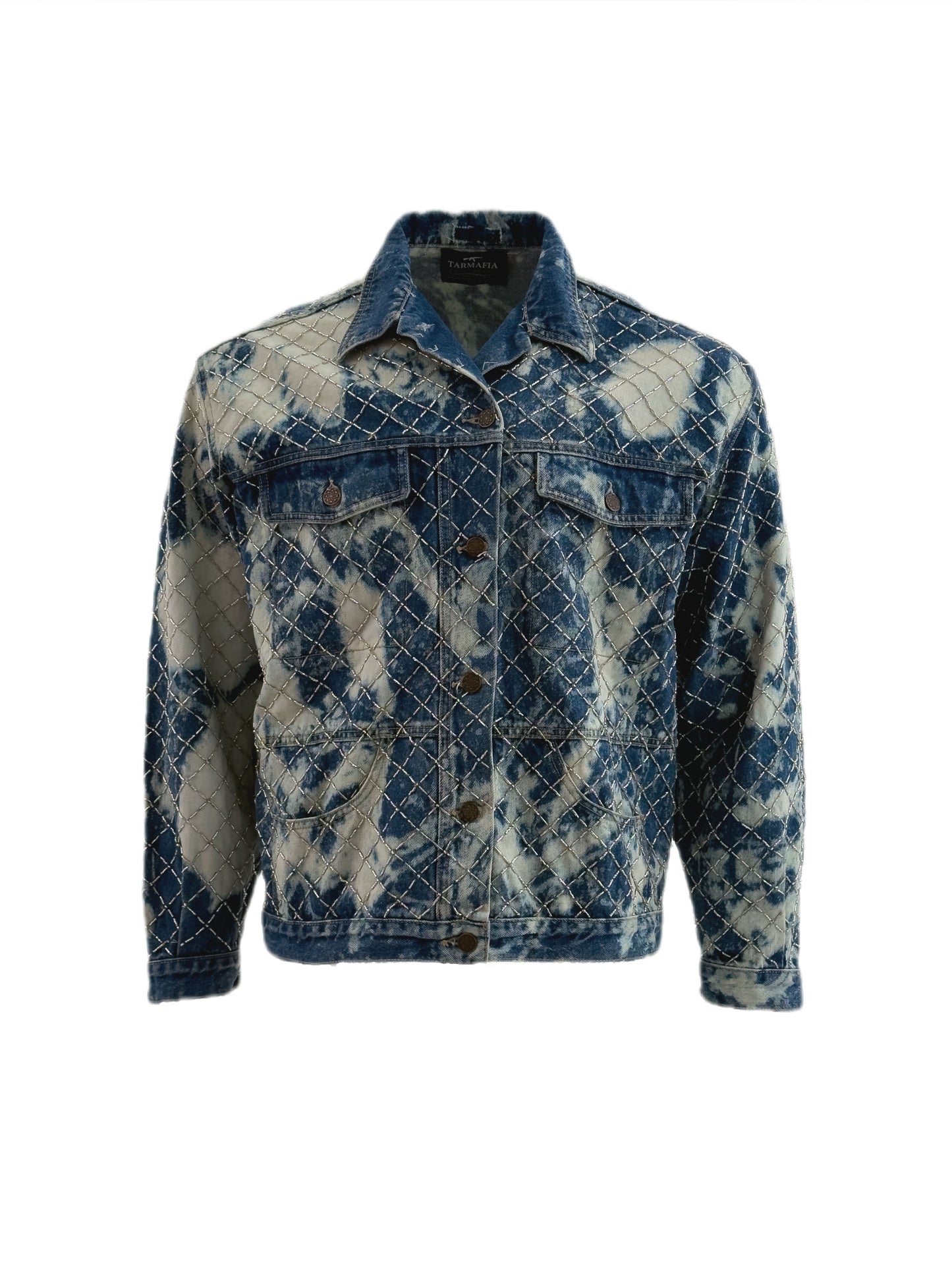 VERTEX hand-embroidered denim jacket