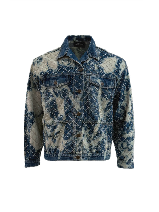 VERTEX hand-embroidered denim jacket