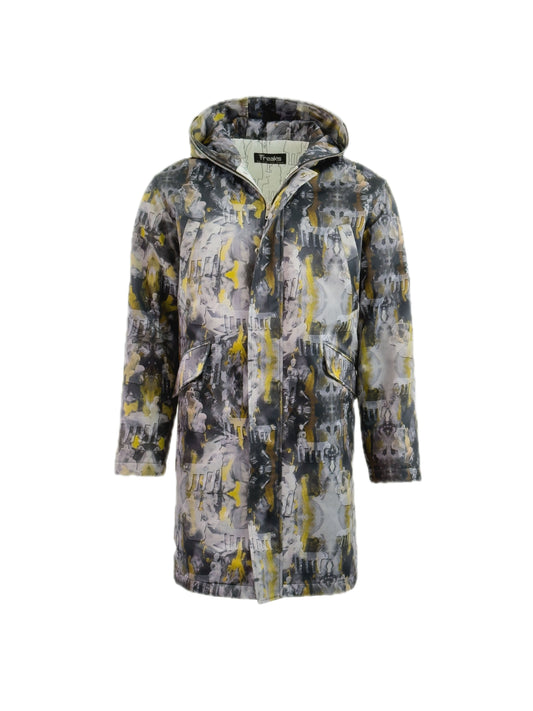 WOLF Geometric Hooded Parka